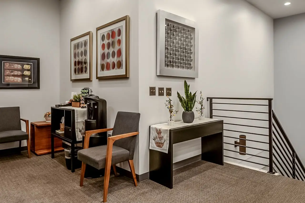 Reception area at our dental office